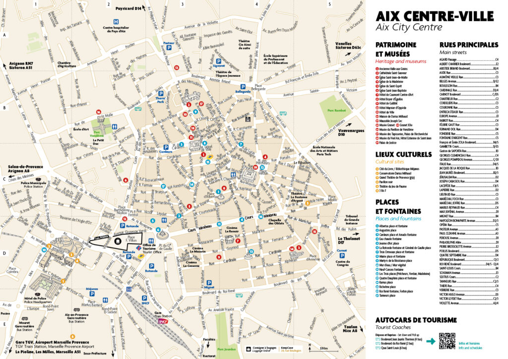 PLAN SITE TOURISTIQUE AIX EN PROVENCE