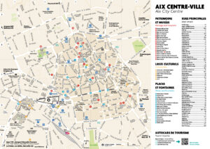 Aix en Provence Downtown and points of interest