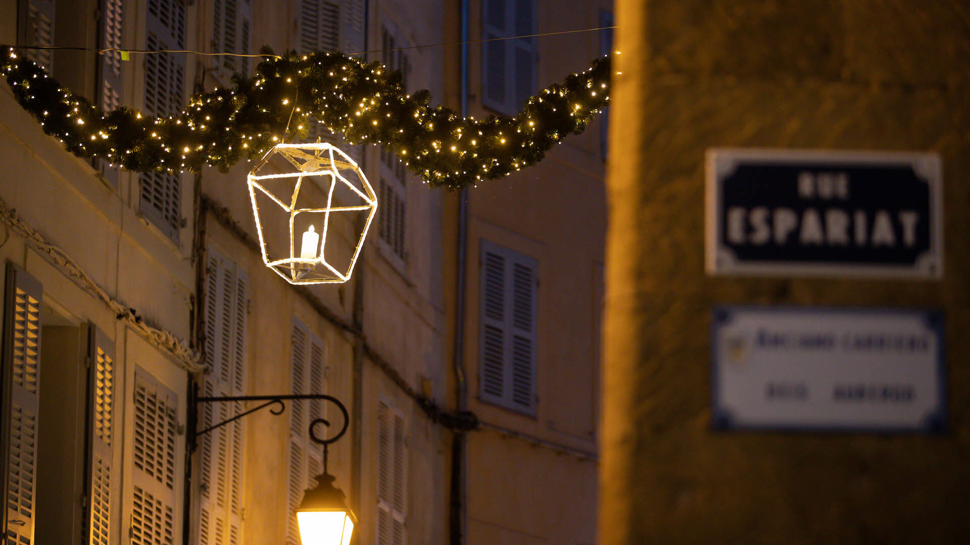 Ambiance de Noel dans les rues d'Aix-en-Provence