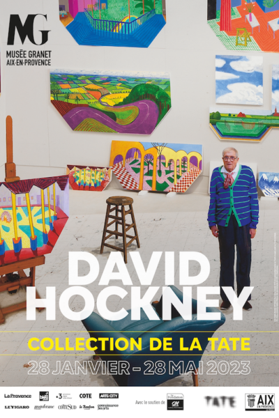 Affiche exposition David Hockney au musée Granet Aix-en-Provence