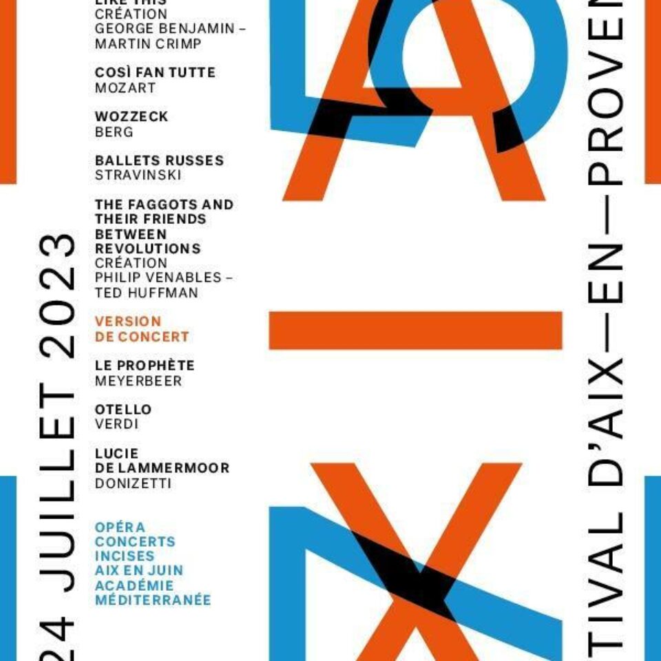 Affiche Festival d'Aix-en-Provence 2023