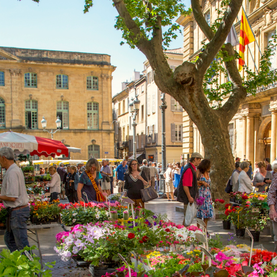 Marché aux fleurs Aix-en-Provence