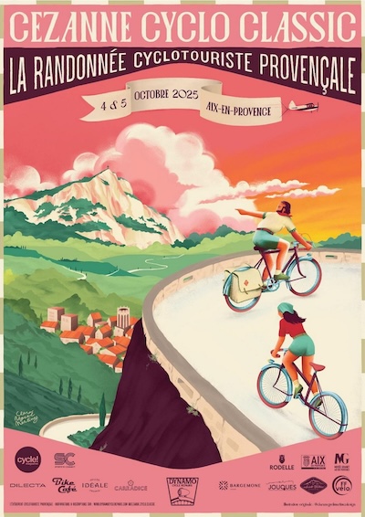 2025 - Affiche - Cezanne Cyclo Classic Aix-en-Provence