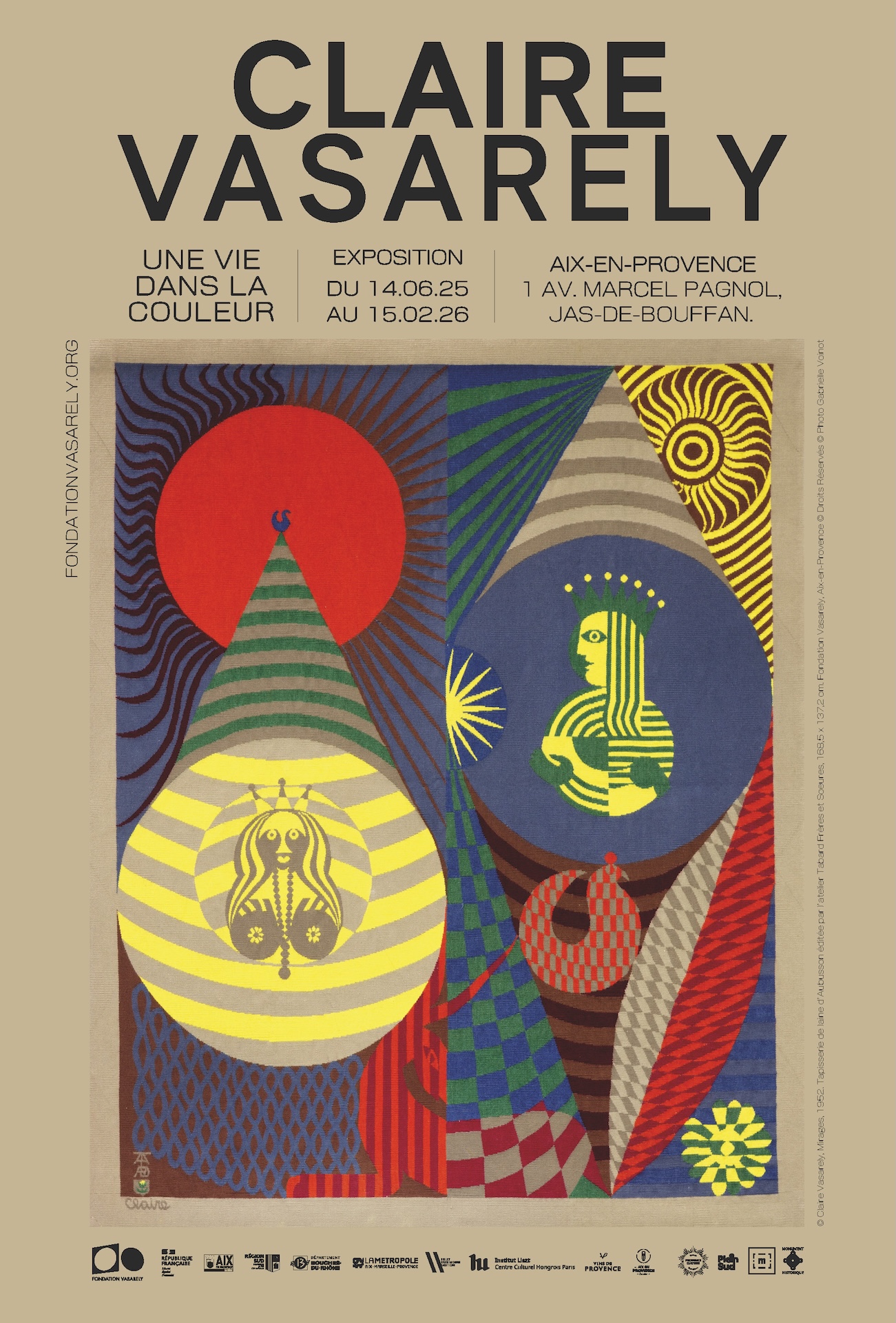 2025 - Affiche - Exposition Claire Vasarely