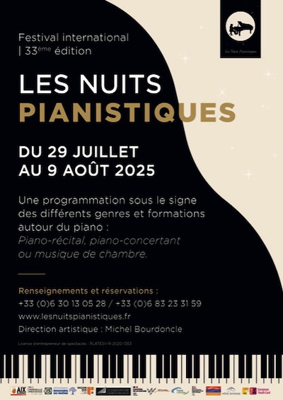 2025 - Affiche - Festival Les Nuits Pianistiques