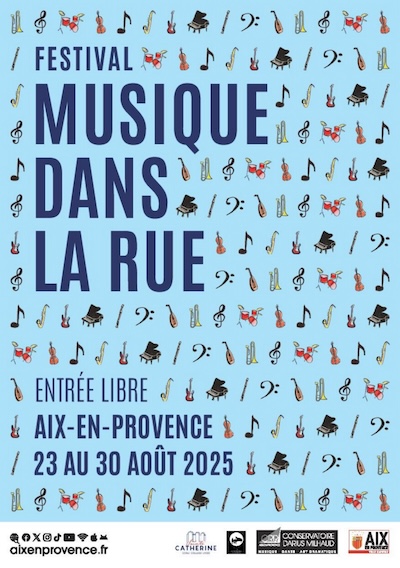 2025 - Affiche - Musique dans la rue Aix-en-Provence