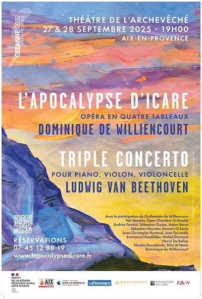 2025 - Affiche - L'Apocalypse d'Icare Aix-en-Provence