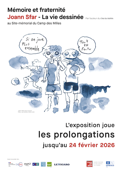 2025 - Affiche - Exposition Joann Sfar Site-Mémorial du Camp des Milles Aix-en-Provence