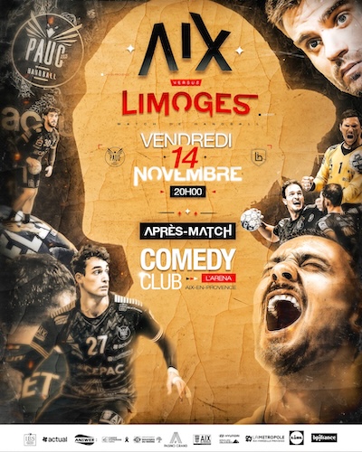 2025 - Affiche - Match PAUC - Limoges - 14 novembre 2025