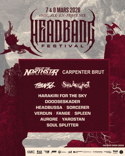 2026 - Affiche - Headbang Festival Aix-en-Provence 2026 - Affiche - Headbang Festival Aix-en-Provence