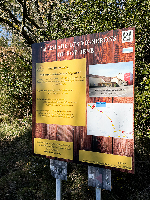 Sentier Vignoble du Roy René