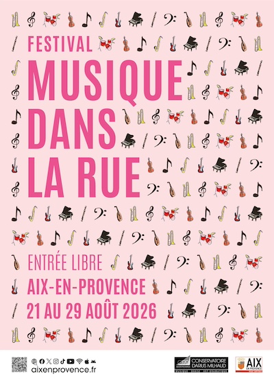 2026 - Affiche - Musique dans la Rue Aix-en-Provence
