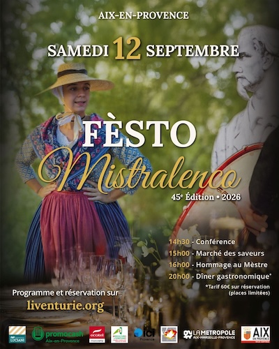 2026 - Affiche - Fèsto Mistralenco Aix-en-Provence
